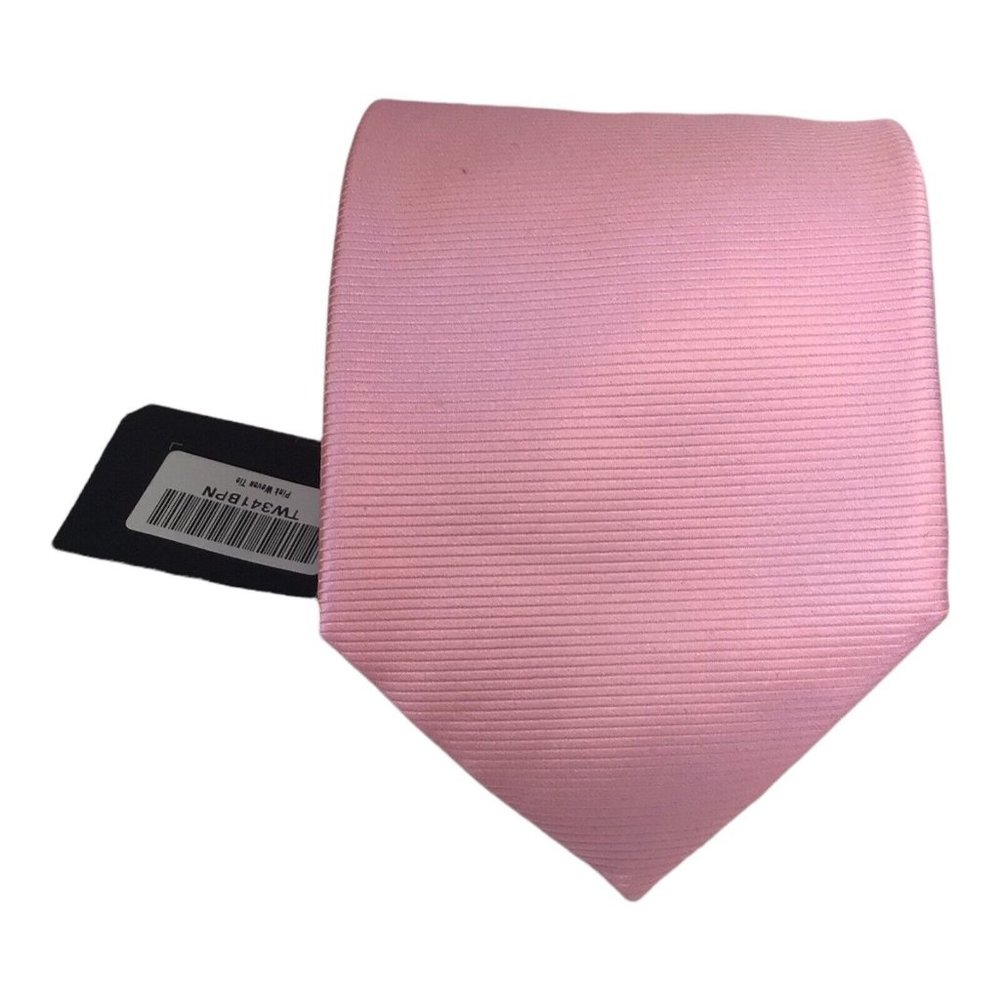 CHARLES TYRWHITT Solid Pink Tie Silk Made In England 57"/3".3/4 New With Tags